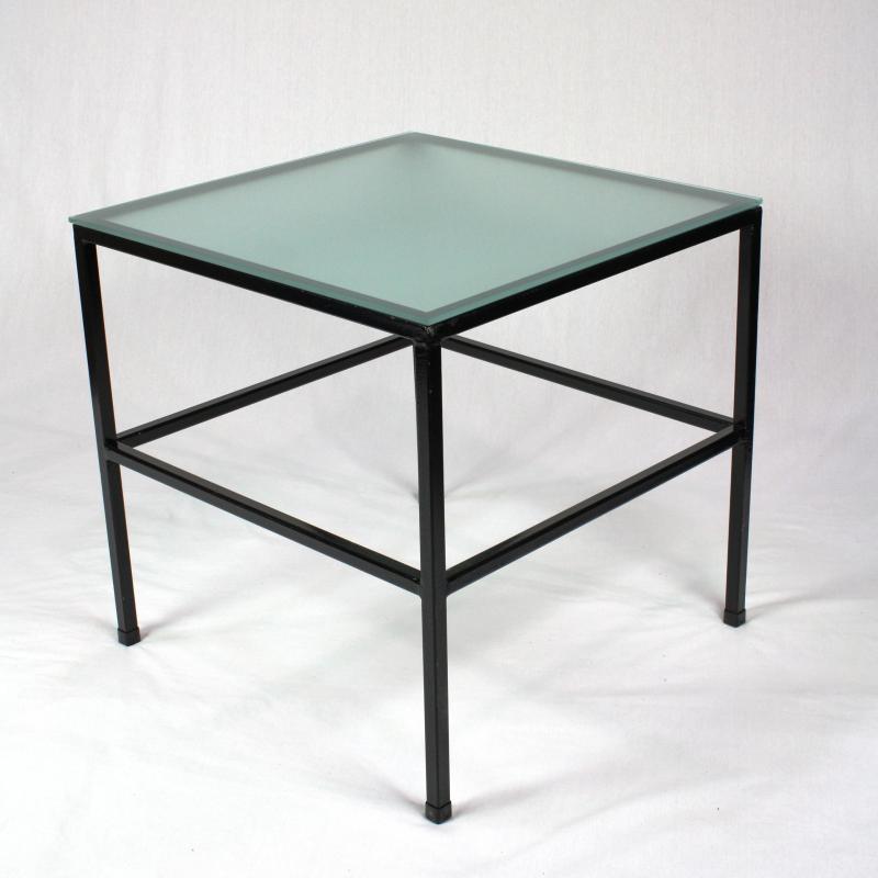 Iron Table Frame Black Square 42"H x 30"D x 30"W