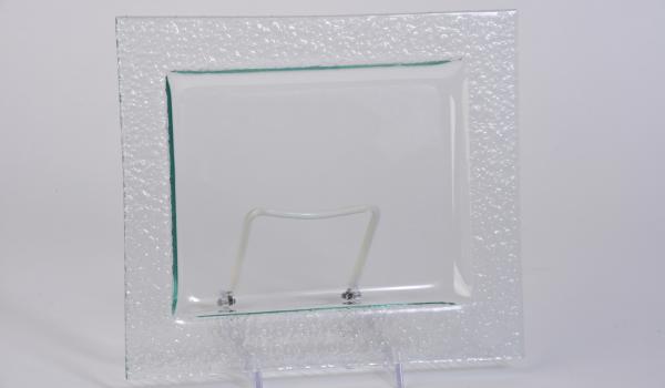 8"x9" Clear Glass Rectangle for Triangle Buffet