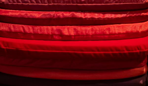 Abstract Cushions Red