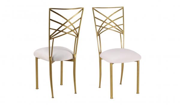 Gold Chameleon Chair Front and Back