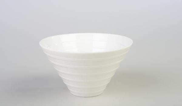 Specialty Bowl White Modern Ridge 5.5" 