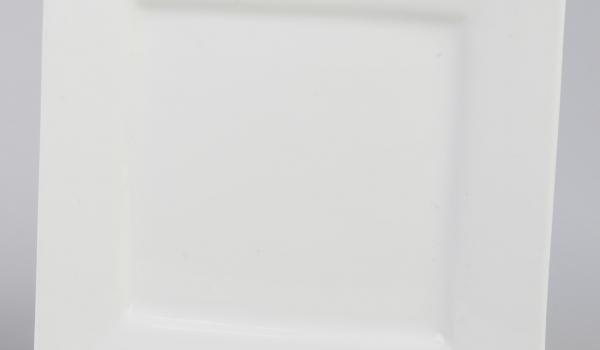 Specialty Plate White Square 10"