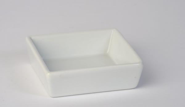 3.5 inch White Square Bowl 1.5 inch deep