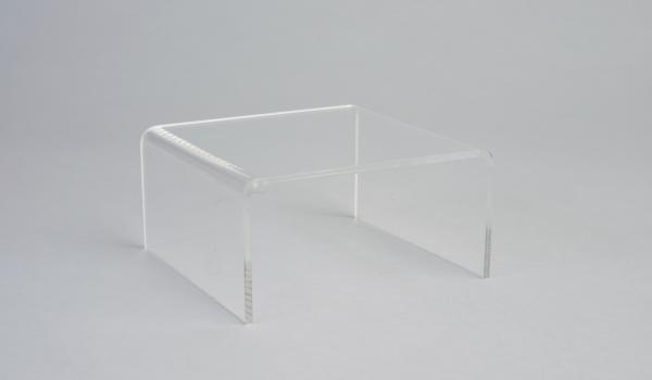 4" Acrylic Clear Square Riser 2" High