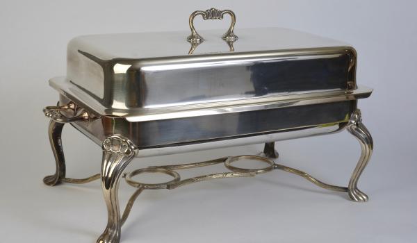 8 Quart Silver Rectangle Chafing Dish