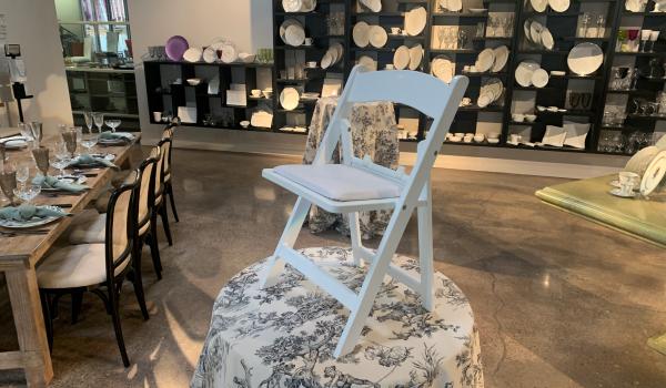 Childern's Chair White Resin Folding Chair