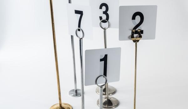 Table Number Stands