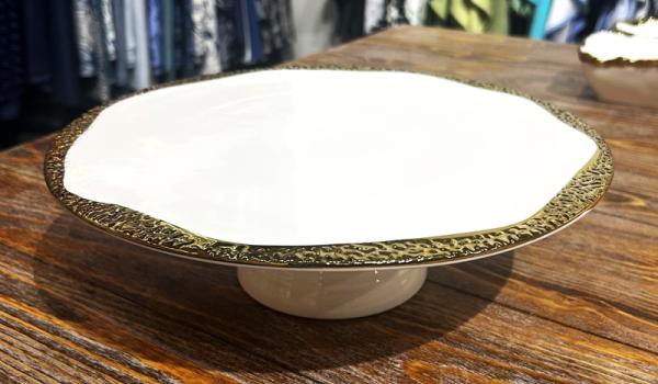 Cake Stand Glitz Round 12" x 3.5"H